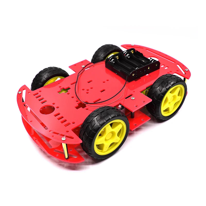 Smart Car Kit 4WD Smart Robot Car Chassis Kits Car With Speed Encoder and Battery Box Diy Electronic Kit for Arduino