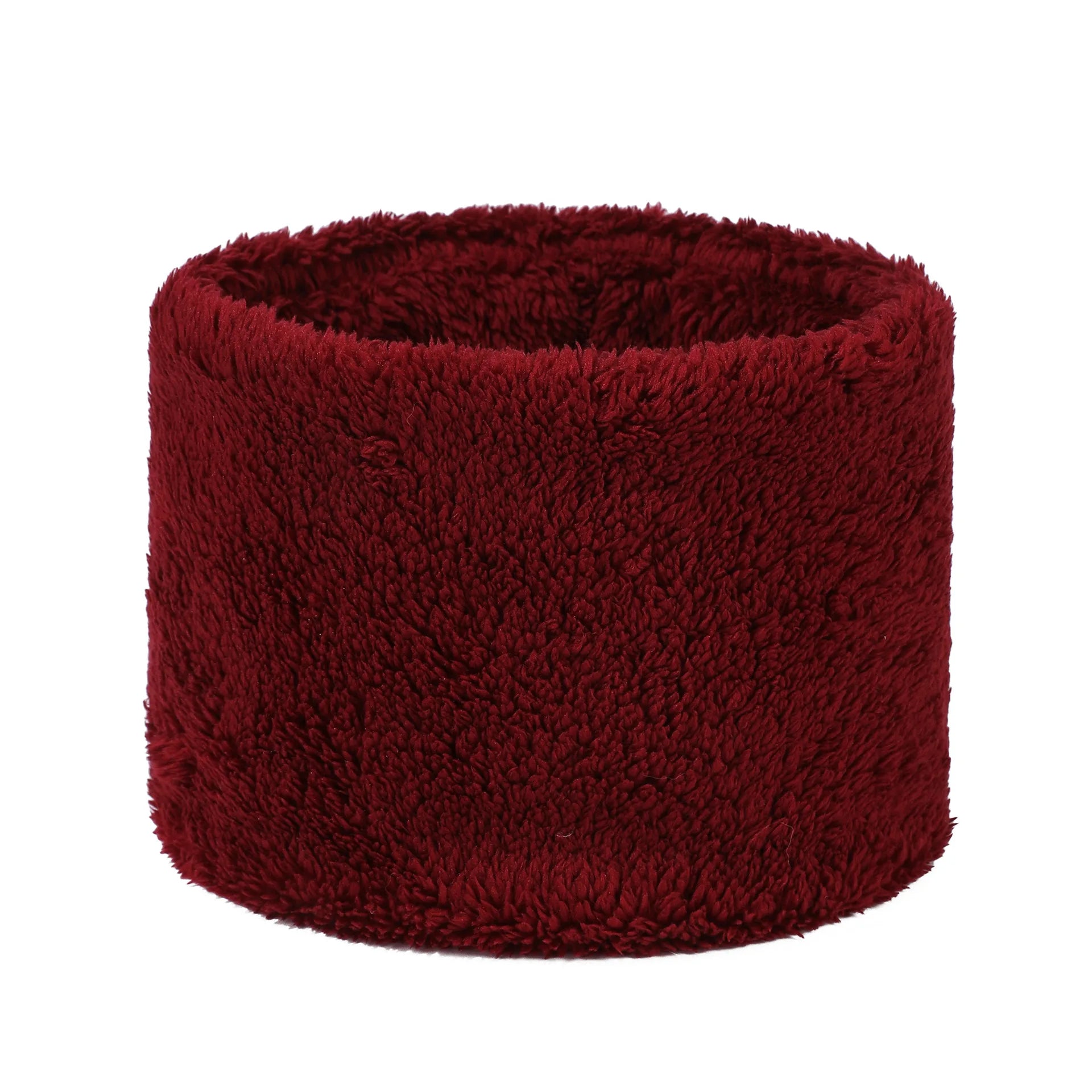 Fashionable Plush Neck Gaiter Keep Warm Solid Color Cold-proof Collar Half Face Mask For Autumn Winter Face Cover