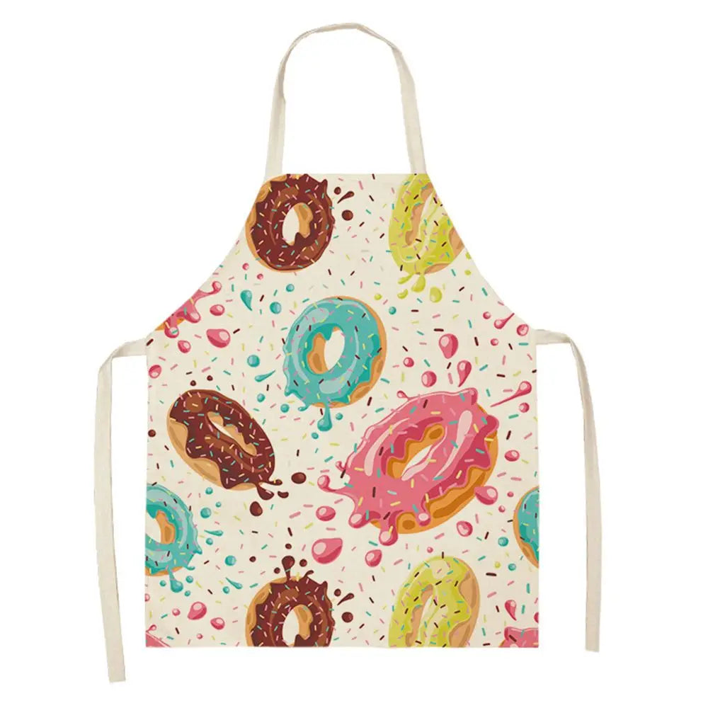 Cotton Linen Ice Cream Oil-proof Bibs Home Cleaning Tool Kitchen Apron Cooking