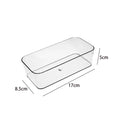 Desk Drawer Organizers Clear Cosmetic Storage Box Transparent Stationery Organizer Storage Bin Kitchen Bathroom Organizer Tools