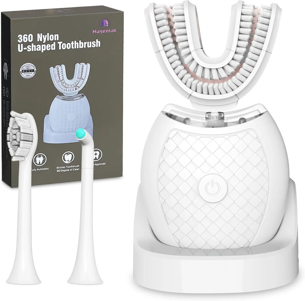 Smart Electric Toothbrush,360 Degree Toothbrush,U Shaped Toothbrush,the Newest Nylon Toothbrush