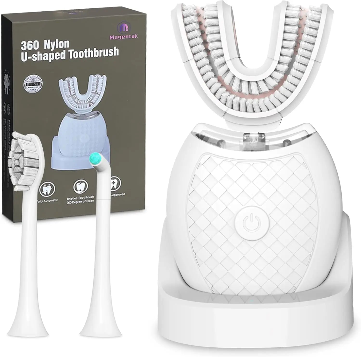Smart Electric Toothbrush,360 Degree Toothbrush,U Shaped Toothbrush,the Newest Nylon Toothbrush