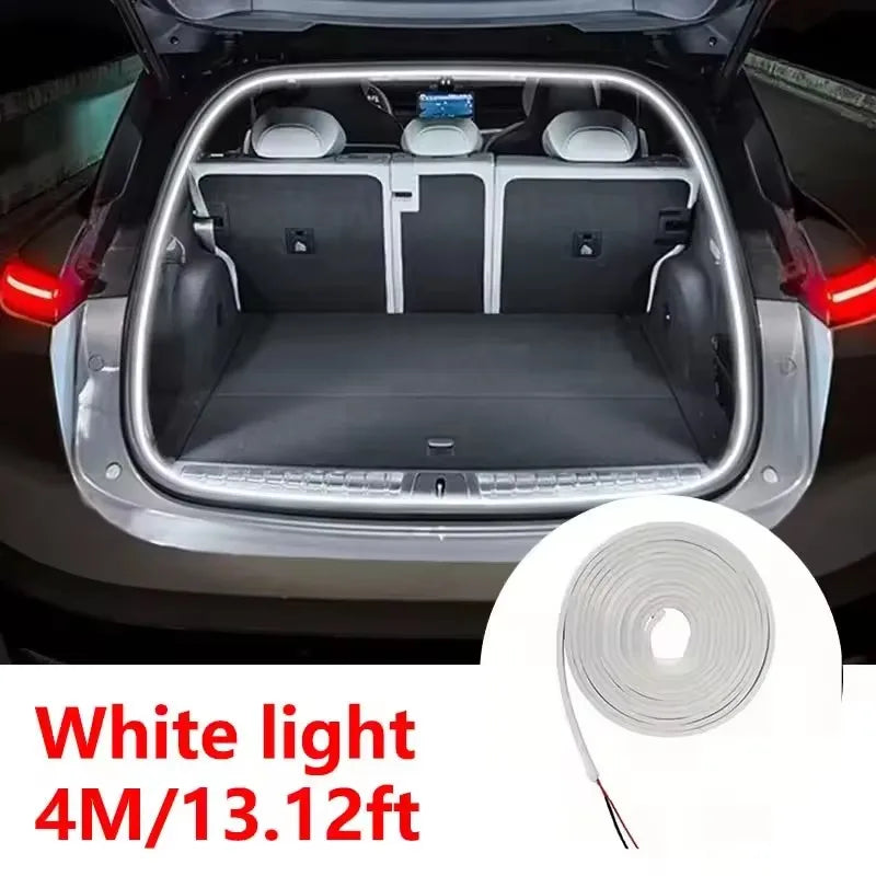 Car High Brightness Trunk Lighting Ambient Light Interior Decoration Led Wiring Free Automatic Sensing Tailgate Light Strip