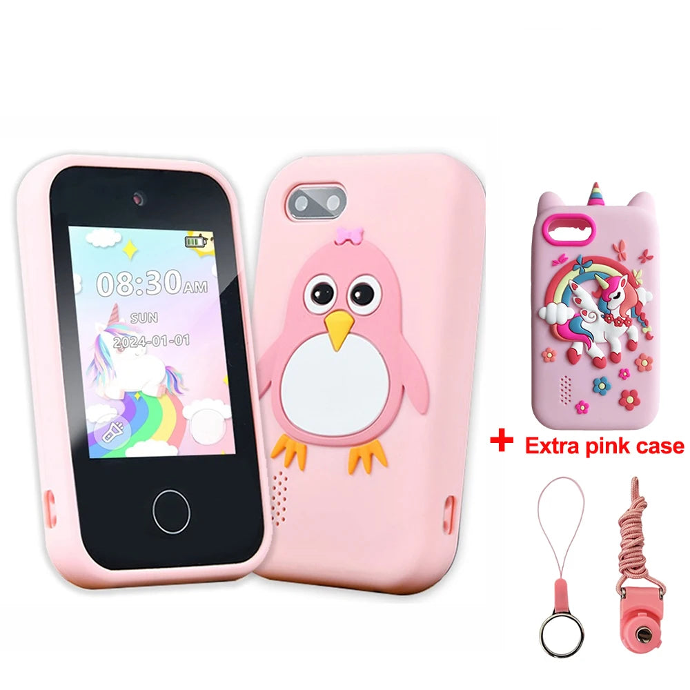 Kids Smart Phone Toy TouchScreen Unicorn Baby Mobile MP3 Music Player Digital Camera Educational Toys Girls Boys Birthday Gifts