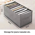Clothes Organizer Trousers Clothes Jeans Storage Box Wardrobe Clothes Organizer Underwear Bra Socks Artifact Compartment Box