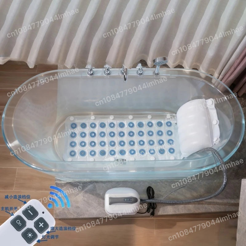 Bubble Bath Massager Mat — 6 Speed Settings with Remote Control
