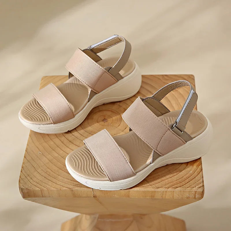 Women's Platform Sport Sandals Summer 2024 Comfortable Woman Shoes Fashionable Beach Green Sandal Black Sandalias De Mujer
