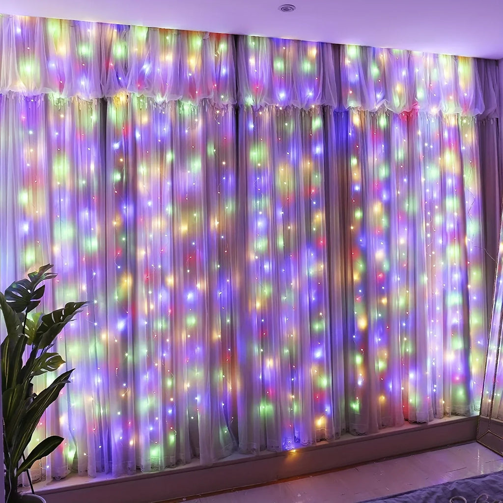 LED Curtain String Lights  Lighting USB Powered Fairy Lights Decor Indoor Wedding Party Christmas Tree Hanging Light