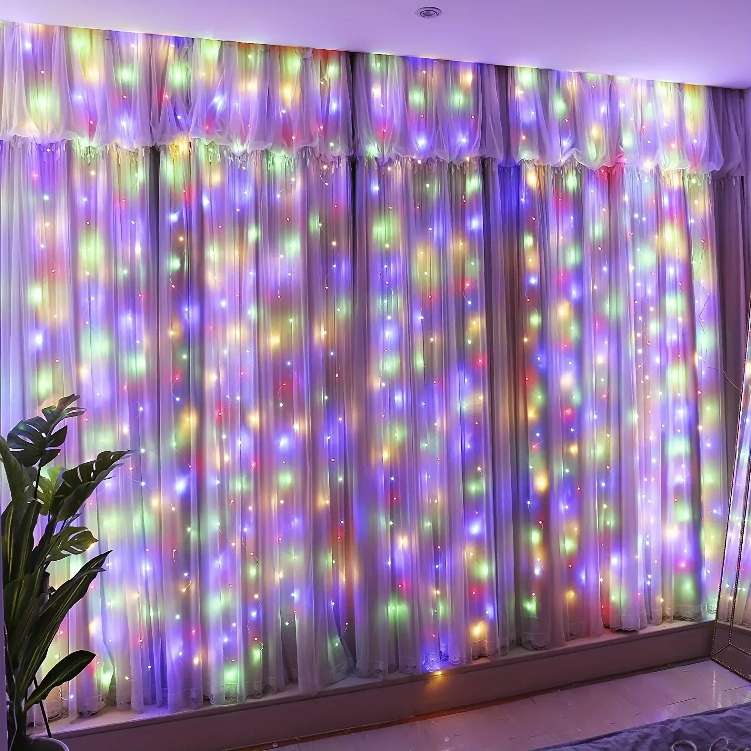 LED Curtain String Lights  Lighting USB Powered Fairy Lights Decor Indoor Wedding Party Christmas Tree Hanging Light