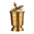 1Pc Copper Mouth Cup Soap Dispenser Dish Toothbrush Holder Home Cleaning Supply