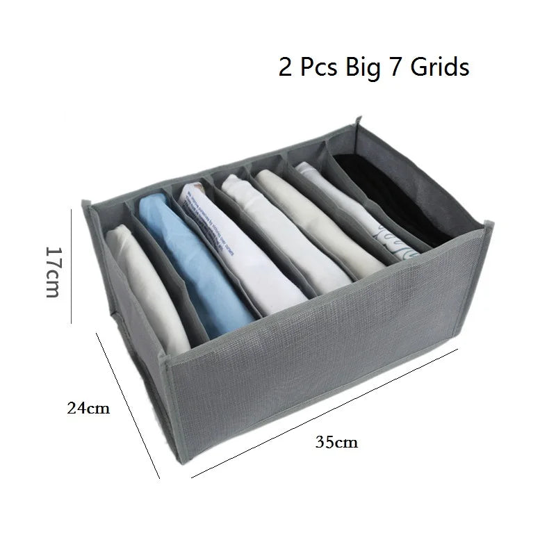 Clothes Organizer Trousers Clothes Jeans Storage Box Wardrobe Clothes Organizer Underwear Bra Socks Artifact Compartment Box