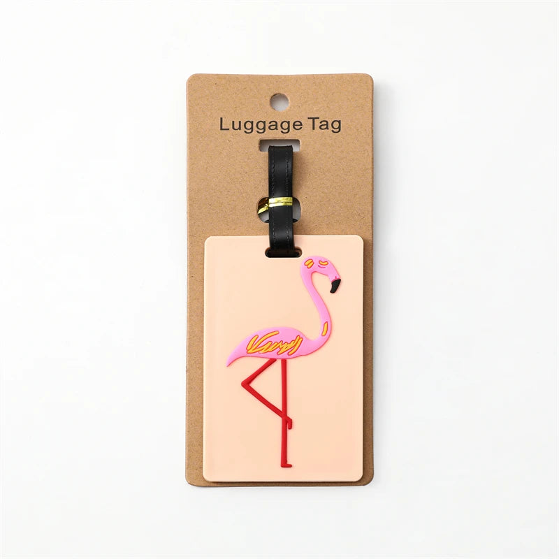 Travel Accessories Luggage Tag Creative Corgi &Cat Suitcase Fashion Style Portable Travel Hanging Tags and Anti Loss Signs