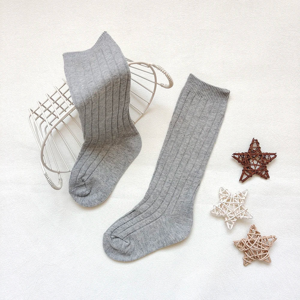 New Baby Stockings Spanish Boys And Girls Cotton Sock Long Soft Striped Children's Knee High Socks Kids School Uniform Socken