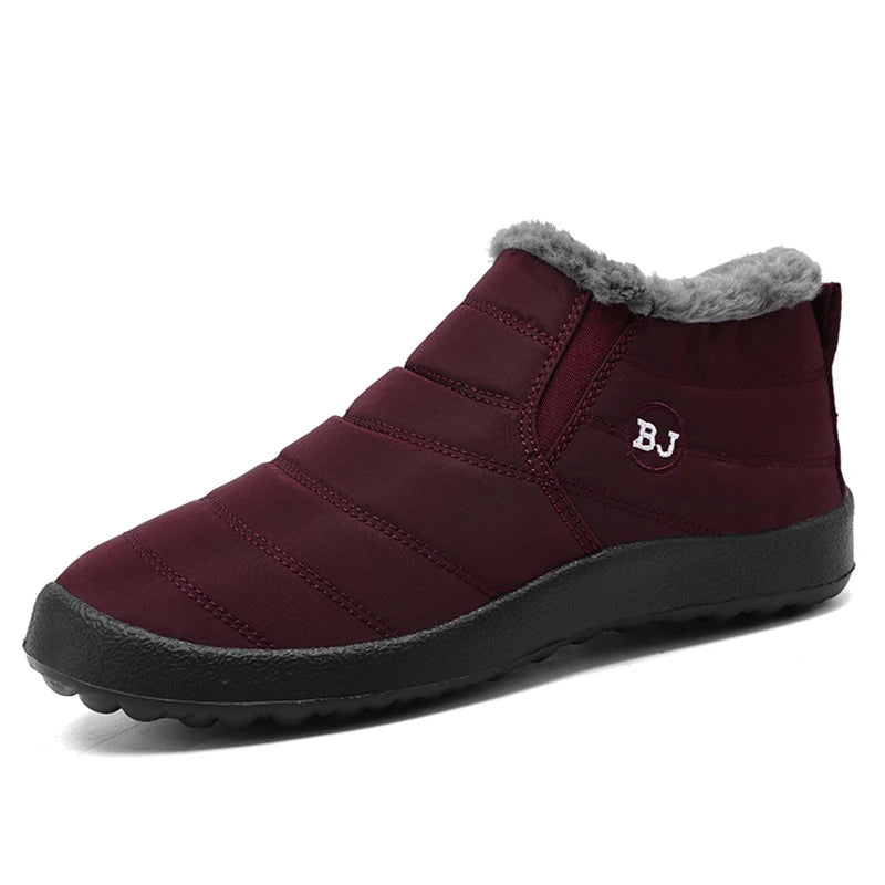 Boots Woman Snow New Ladies Shoes Slip On Woman Shoes Fur Unisex Waterproof Ankle Boots Soft Women's Winter Footwear Botas Mujer