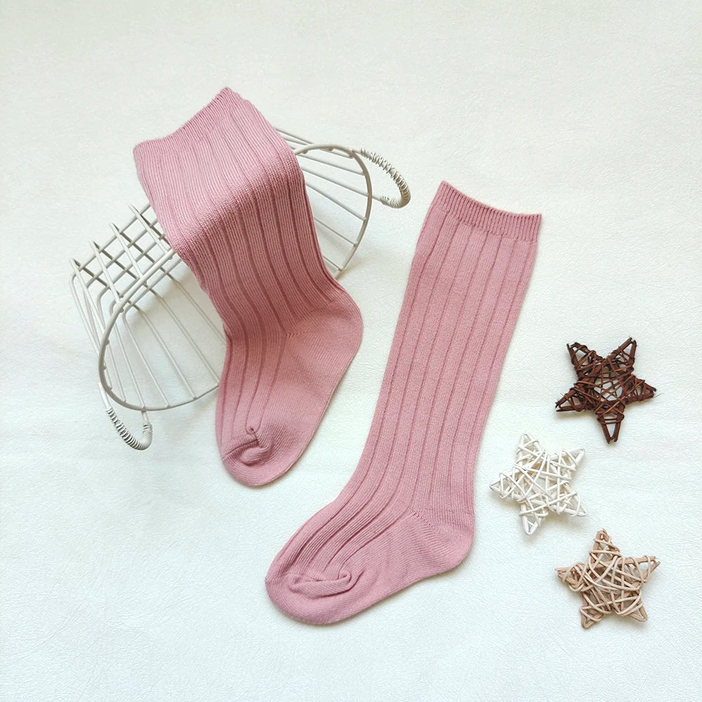 New Baby Stockings Spanish Boys And Girls Cotton Sock Long Soft Striped Children's Knee High Socks Kids School Uniform Socken