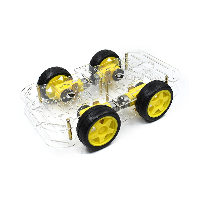 Smart Car Kit 4WD Smart Robot Car Chassis Kits Car With Speed Encoder and Battery Box Diy Electronic Kit for Arduino