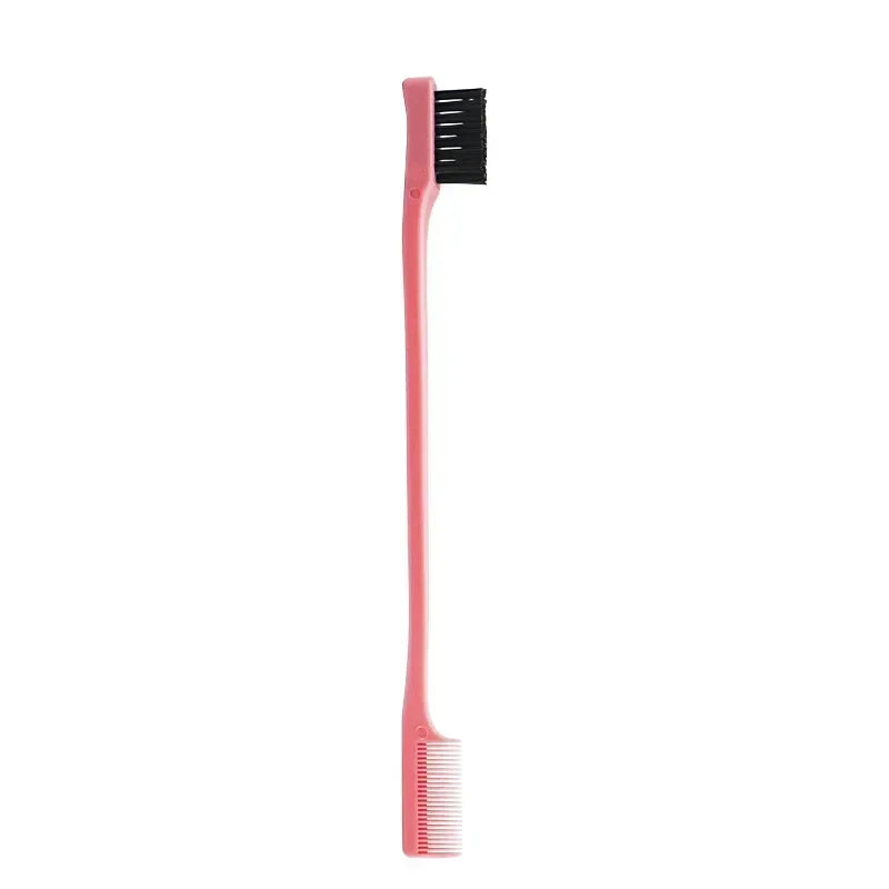 Beauty Edge Brush Comb Vendor Double Sided 3 In 1 Edge Control Brush for Baby Hair Salon Hair Comb Brushes Beauty Tools
