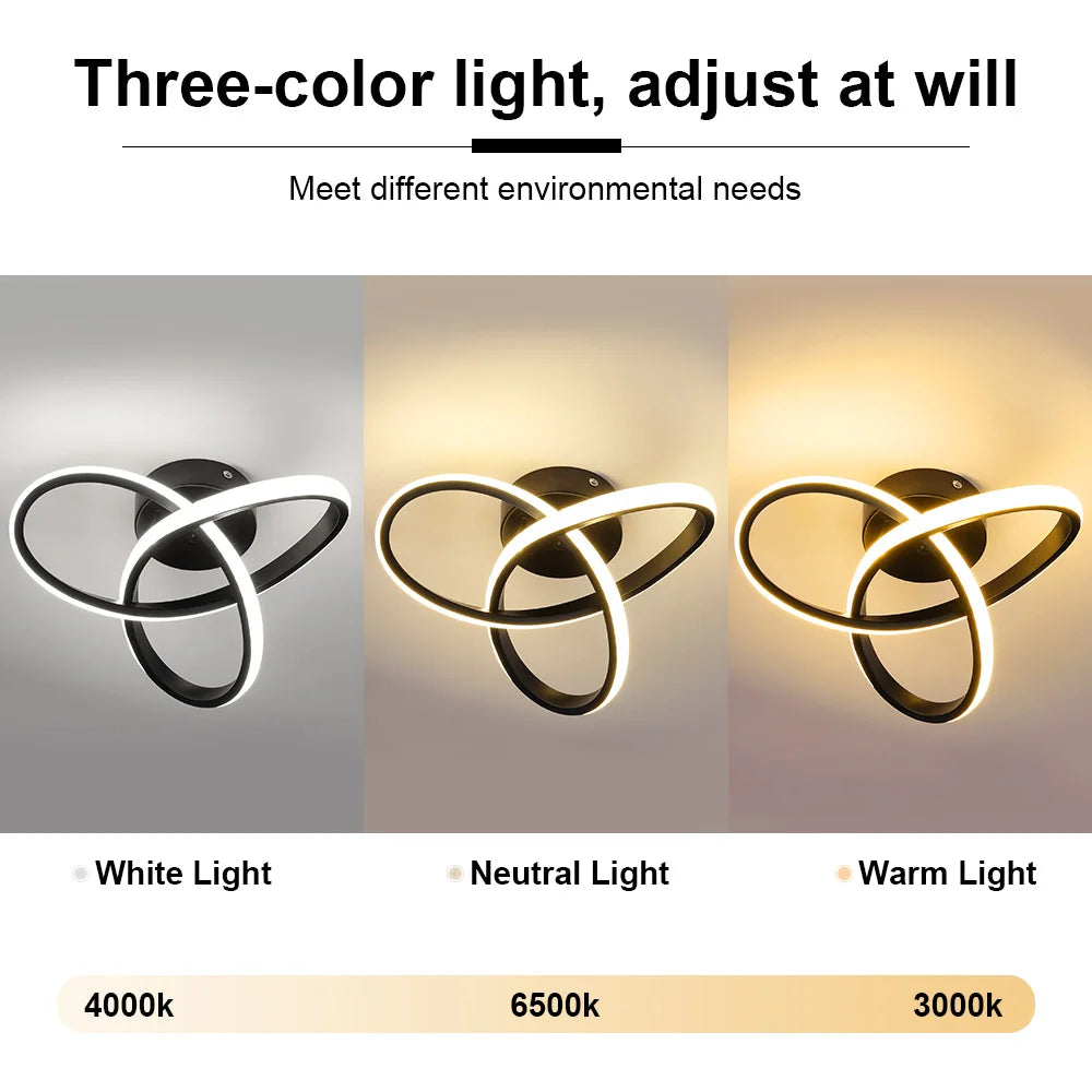 LED Ceiling Lamp Modern Style Geometric Shape Aisle Corridor Light Wall light Kitchen/ Bedroom Lighting 110V White/Warm light