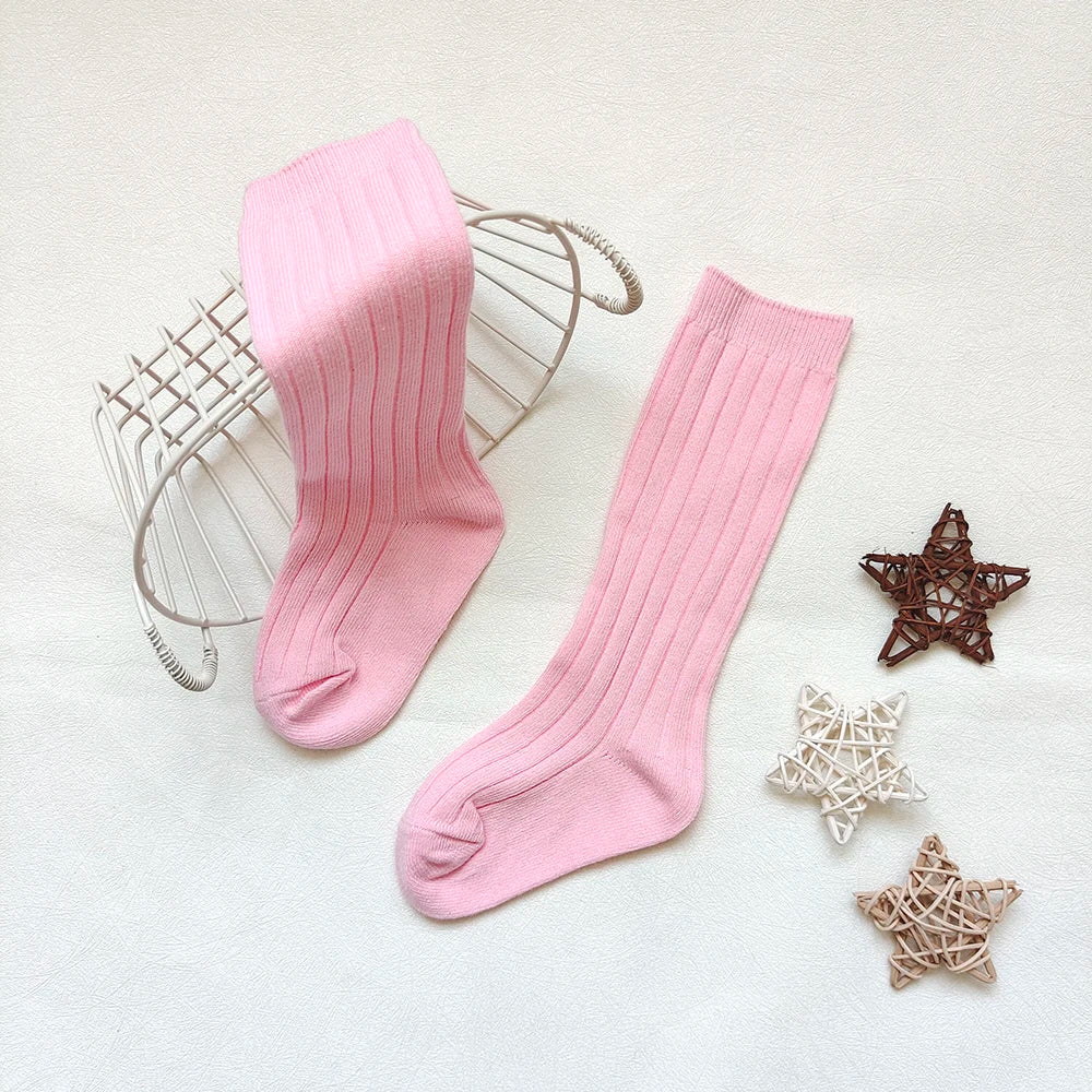 New Baby Stockings Spanish Boys And Girls Cotton Sock Long Soft Striped Children's Knee High Socks Kids School Uniform Socken