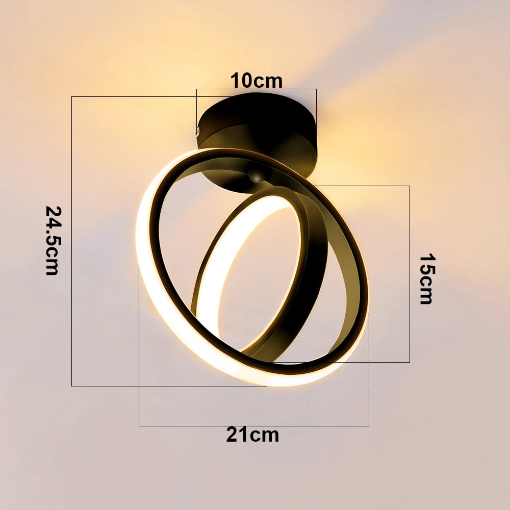 Modern Style LED Ceiling Lamp Geometric Shape Aisle Corridor Light Wall light Kitchen/ Bedroom Lighting 110V White/Warm light