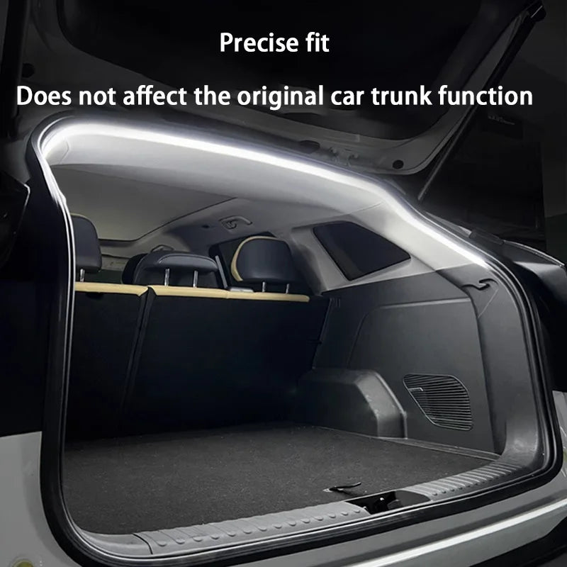Car High Brightness Trunk Lighting Ambient Light Interior Decoration Led Wiring Free Automatic Sensing Tailgate Light Strip