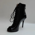 Comfort Lace-up Ankle Boots Woman Shoes Indoor outdoor Customizable For Latin Dancing Sexy Stilettos Big Size 43