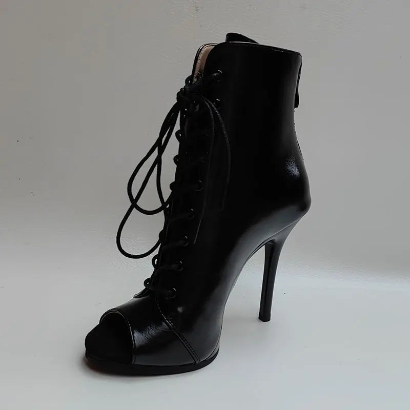 Comfort Lace-up Ankle Boots Woman Shoes Indoor outdoor Customizable For Latin Dancing Sexy Stilettos Big Size 43