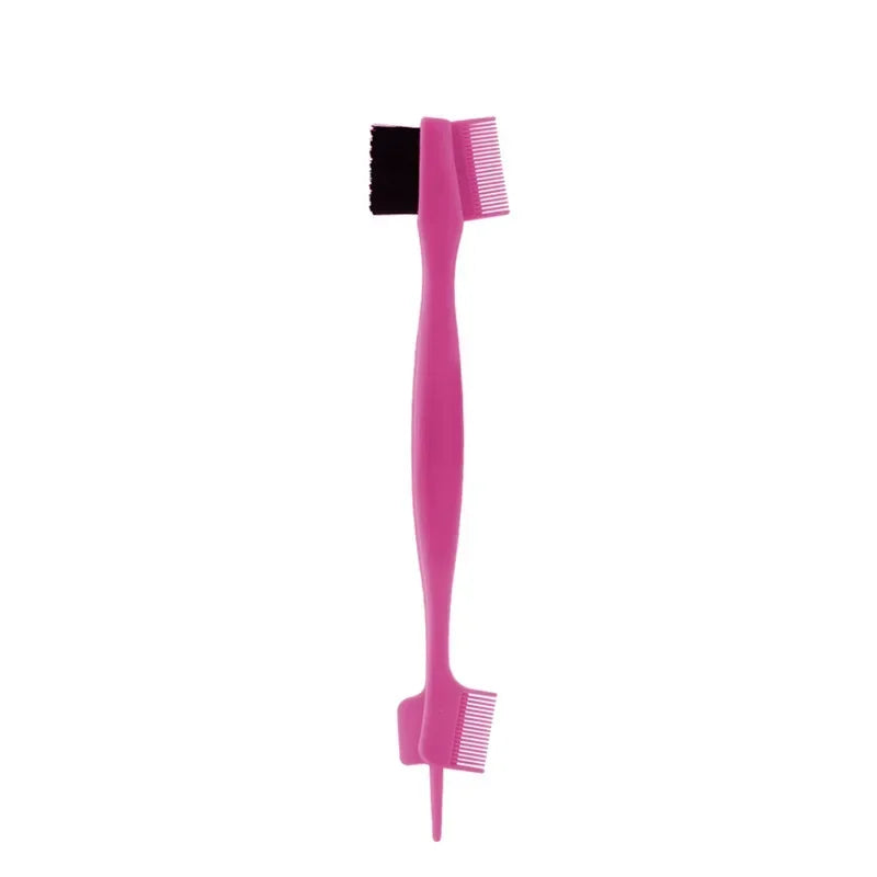 Beauty Edge Brush Comb Vendor Double Sided 3 In 1 Edge Control Brush for Baby Hair Salon Hair Comb Brushes Beauty Tools