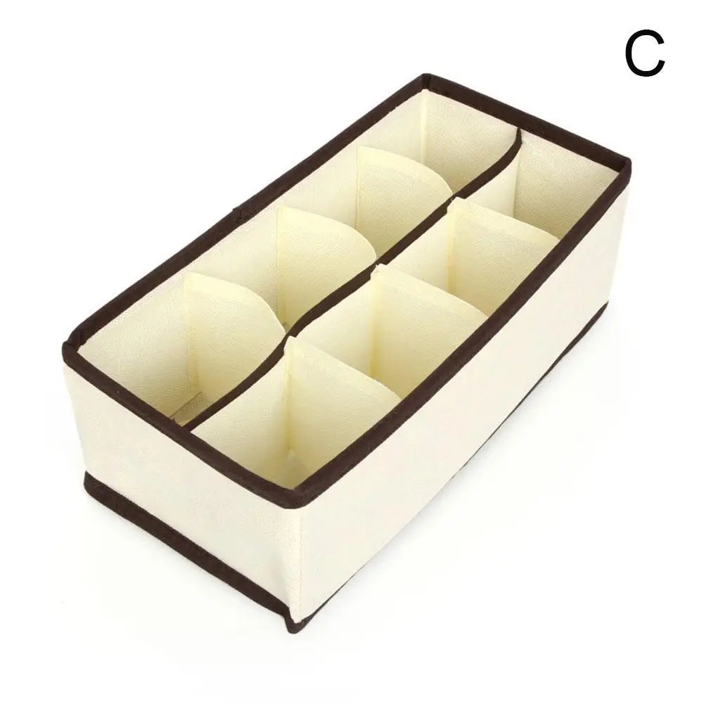 Organizer For Underwear Socks Bra Pants Foldable Closet Organizers Drawer Divider Scarf Storage Box Wardrobe Drawer Organizers