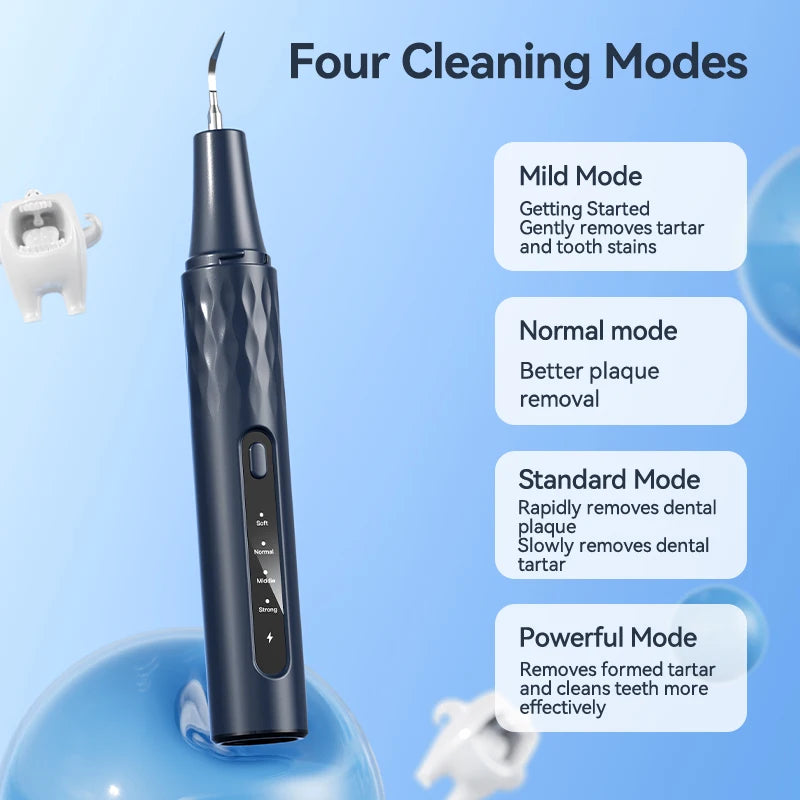 Smart Ultrasonic Tooth Scaler With Camera 4 Speeds Visual Electric Sonic Teeth Plaque Cleaner For Teeth Tartar Stain Calculus