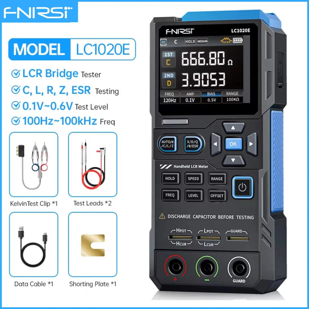 FNIRSI LC1020E Precision Smart Analyzer Tool, Supports Auto Measurement and Sorting of Electronic Components