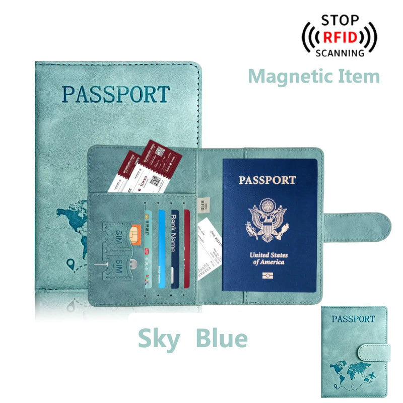 Passport Holder for Travel Essentials  Passport Wallet,Passport Book Holders for Women/Men Cover Case for Travel  Accessories