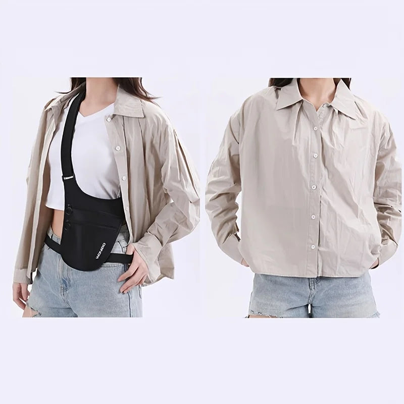 Travel Anti-Theft Waist Bag, Can Store Passport ID Money Credit Card Crossbody Small Bag, Outdoor Sports Running Belt Bag