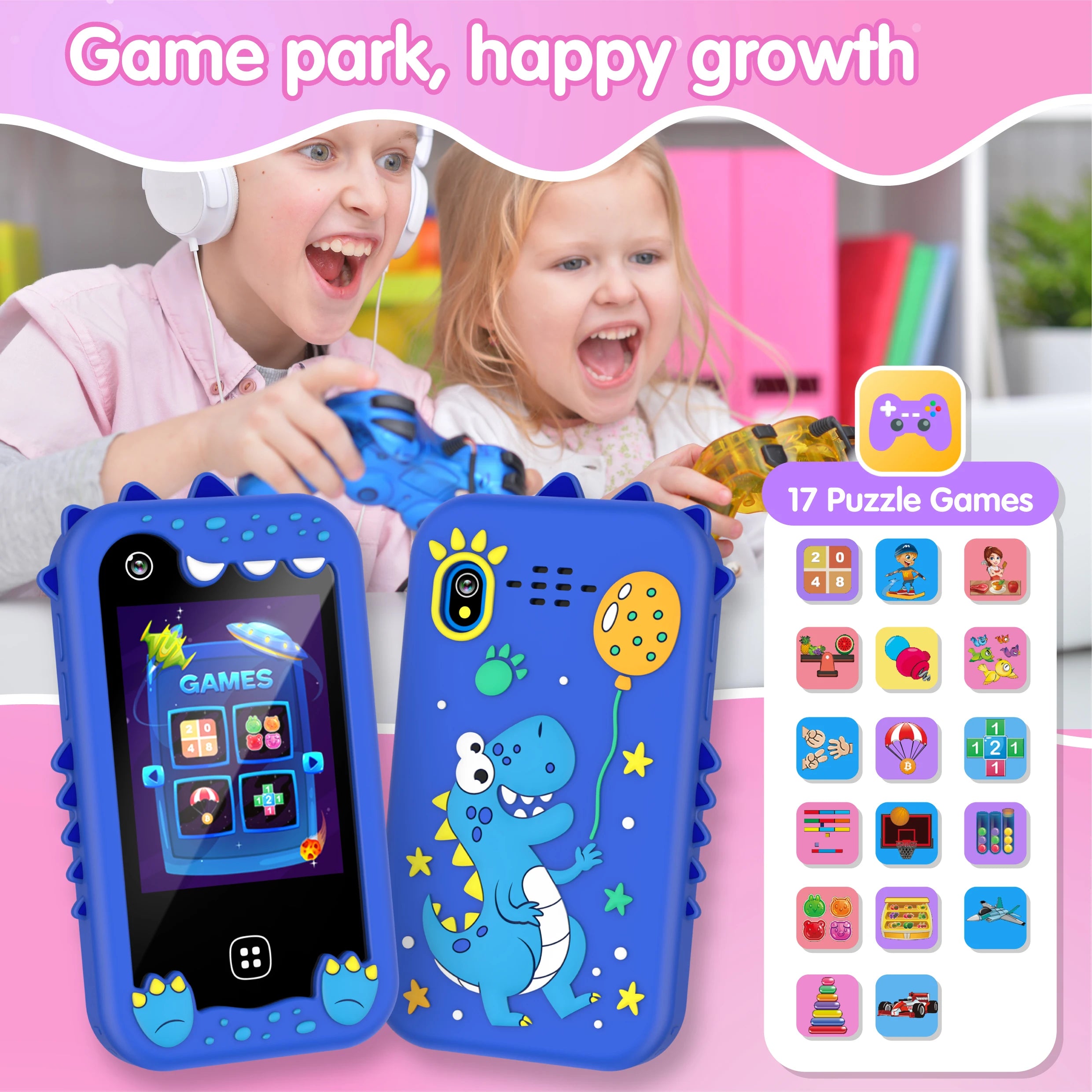 Kids Smart Phone Toy TouchScreen Unicorn Baby Mobile MP3 Music Player Digital Camera Educational Toys Girls Boys Birthday Gifts