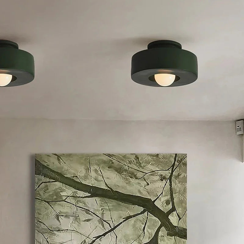 Original Personality Coloured Ceiling Lighting Corridor Hallway Macaron Minimalist Small Light Indoor Decorations Home Ceiling