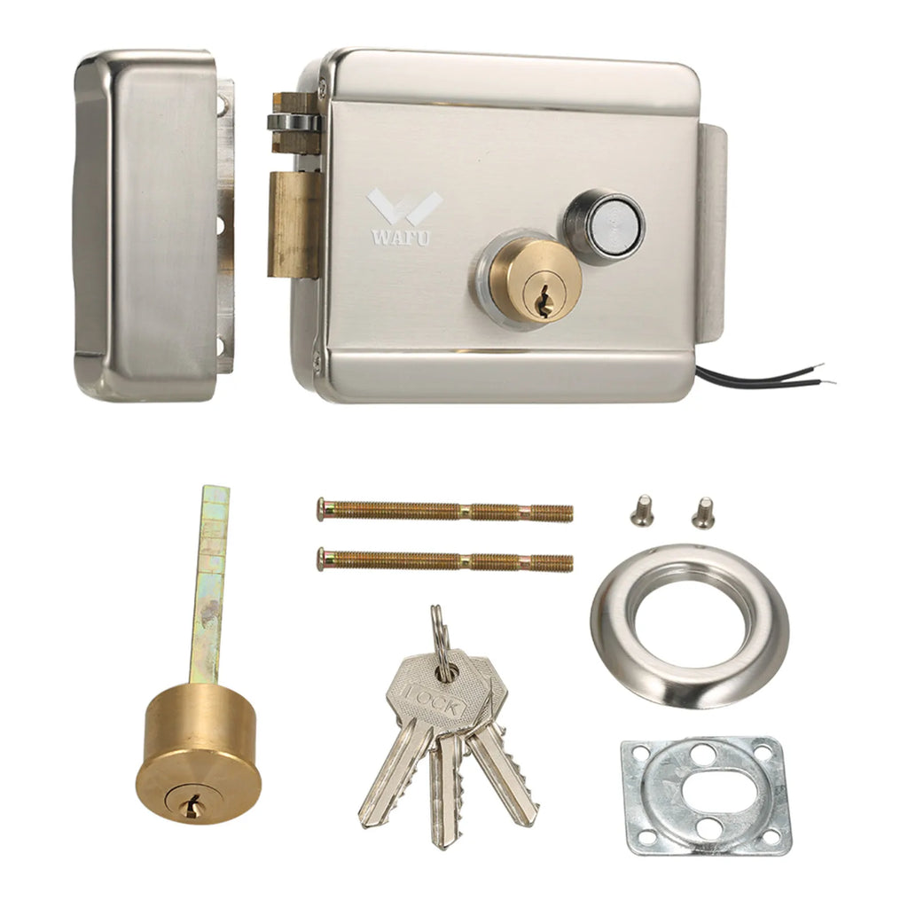 Secure Electric Metallic Lock WAFU Smart Electric Gate Door Lock Electronic Door Lock Door Access Control Tool for Home Office