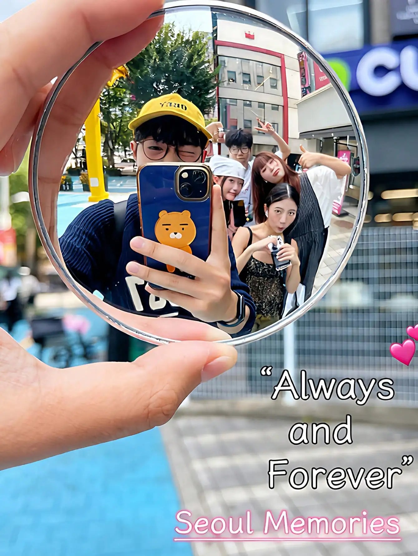 1 travel photo mini round mirror, reflective mirror, spherical mirror, portable wide-angle lens, photo and selfie accessories
