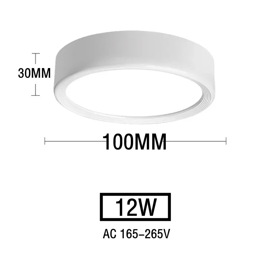 Nordic modern downlight surface mounted LED ceiling light spotlight three light color conversion LED downlight indoor lighting
