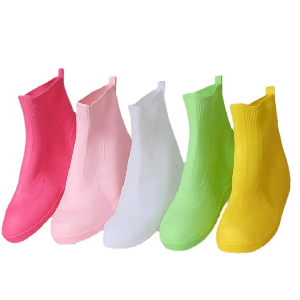 Waterproof Shoe Covers Silicone Anti-Slip Rain Boots Unisex Sneakers Protector For Outdoor Rainy Day Protectors Shoes Cover