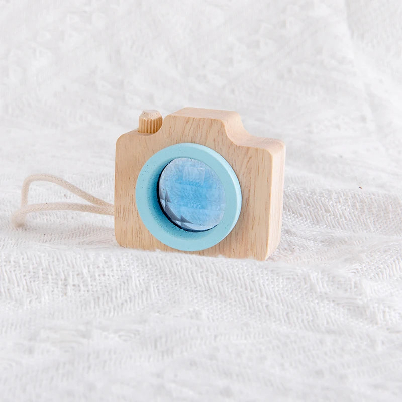 Baby Wood Colorful Camera Kaleidoscope Toys for Children Rainbow Wooden Toys for Children Kids Learning Early Educational Game