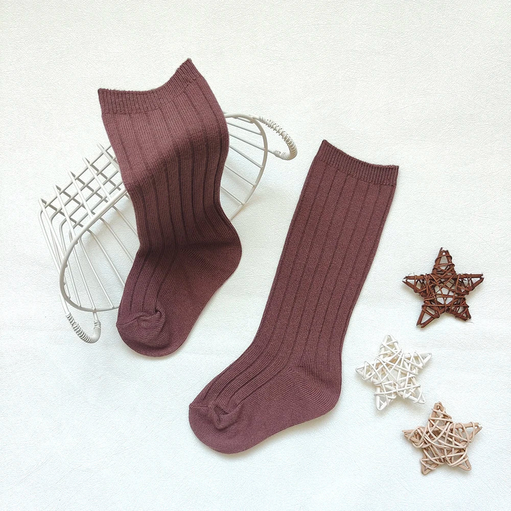 New Baby Stockings Spanish Boys And Girls Cotton Sock Long Soft Striped Children's Knee High Socks Kids School Uniform Socken