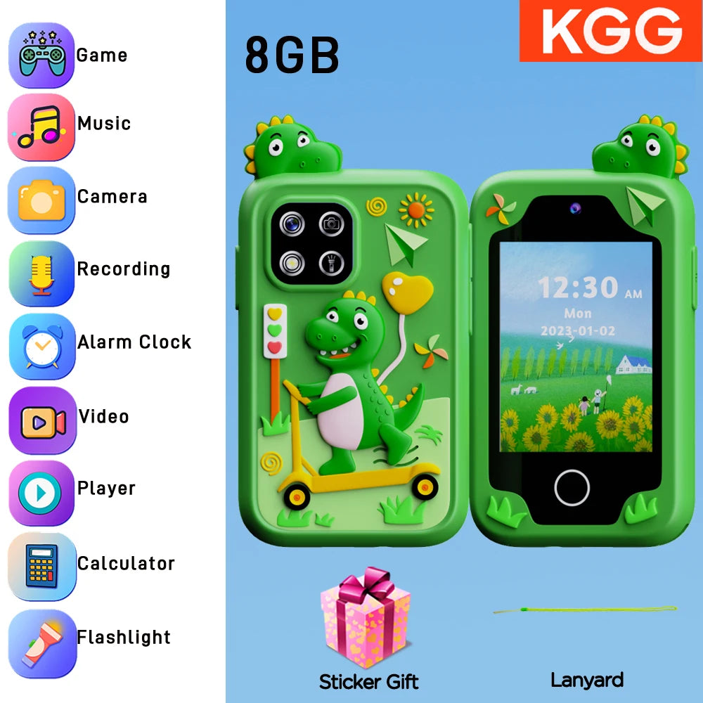 Kids Smart Phone Toy TouchScreen Unicorn Baby Mobile MP3 Music Player Digital Camera Educational Toys Girls Boys Birthday Gifts