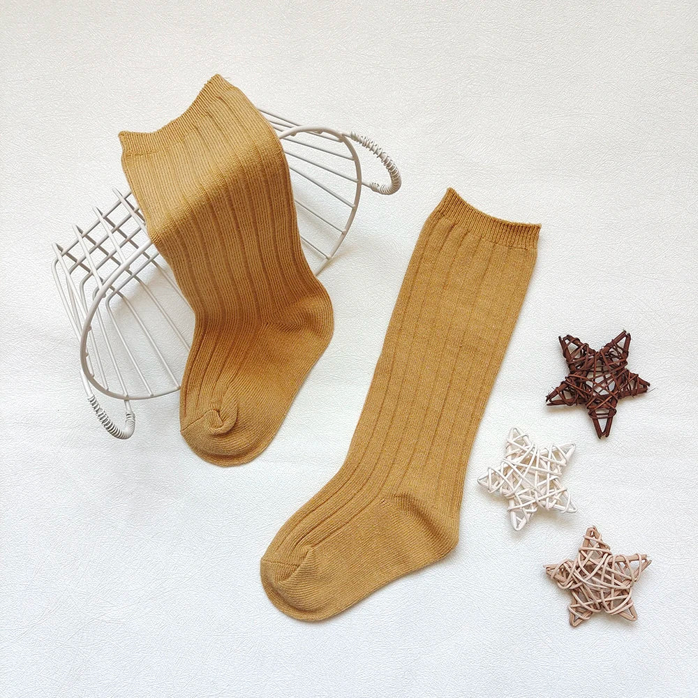 New Baby Stockings Spanish Boys And Girls Cotton Sock Long Soft Striped Children's Knee High Socks Kids School Uniform Socken