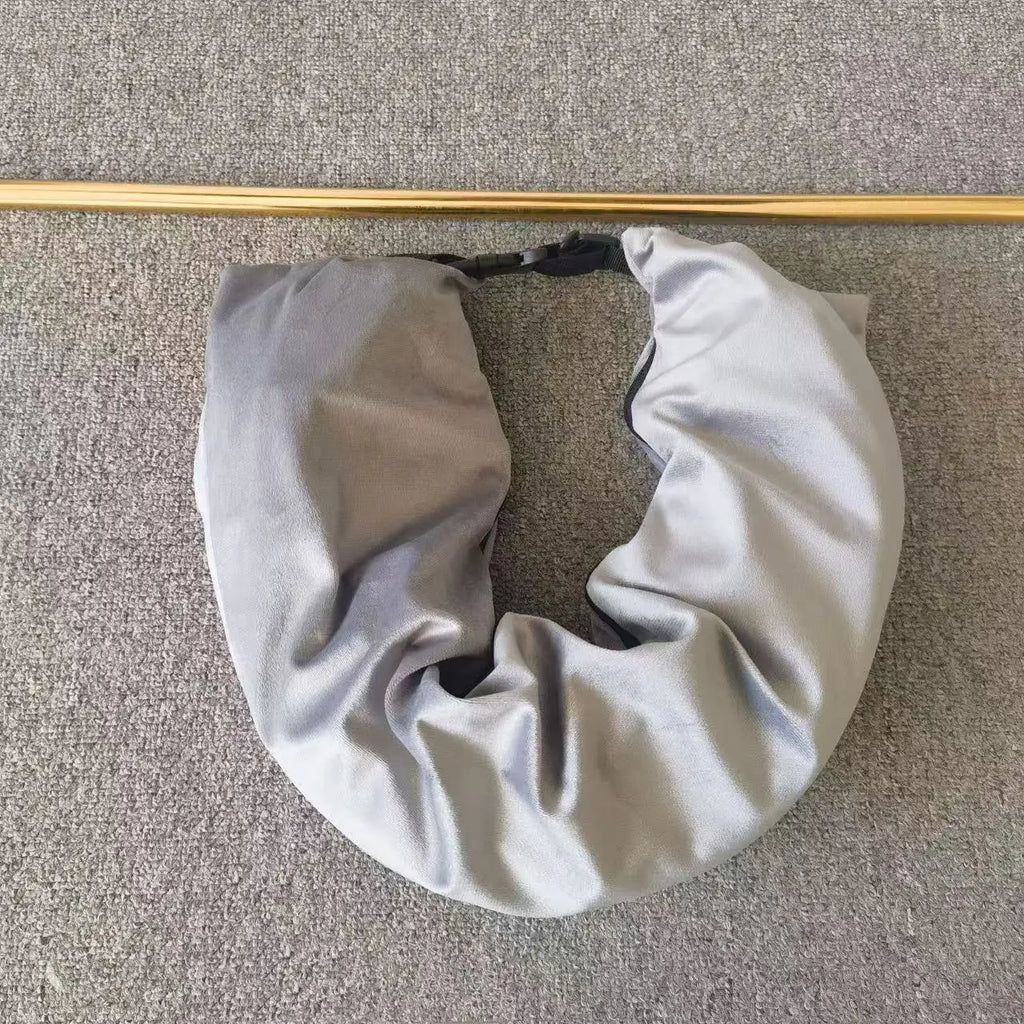 Fillable Travel Pillowcase Organizer Bag Carryable Travel Bag Airplane Cushion Travel Neck Pillow Self-filling Travel