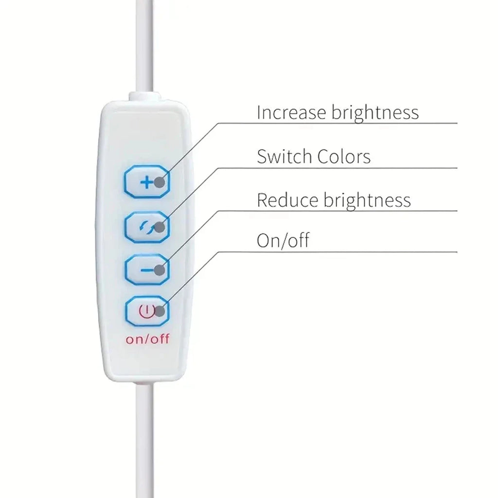 Led Light Tube Reading Lamp Learning 3colors Leds Night With Magnetic Usb Plug 20cm-50cm Strip Dimmable Bar Desk Bedside Cabinet