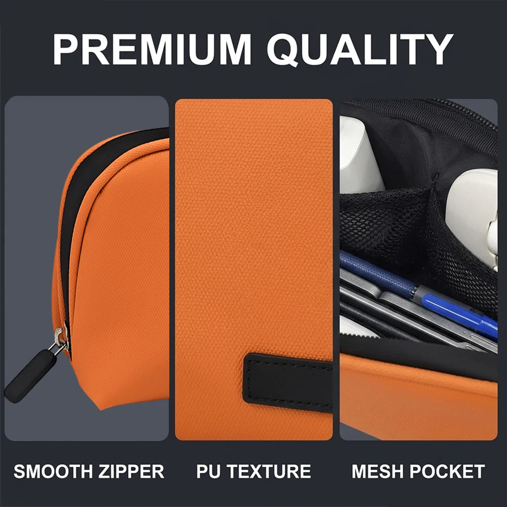 Travel Tech Bag Portable Electronics Organizer Case for Cable Charger Mouse Hard Drive Power Bank - Accessories Storage Pouch