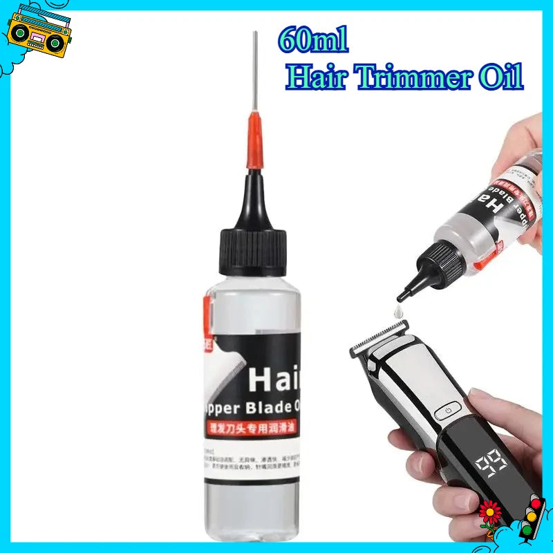 Hair Trimmer Oil Clippers Oil Trimmer Oil Odorless Shaver Oil Reduces Friction 60ml Barber Oil For Clippers Hair Trimmer Tools