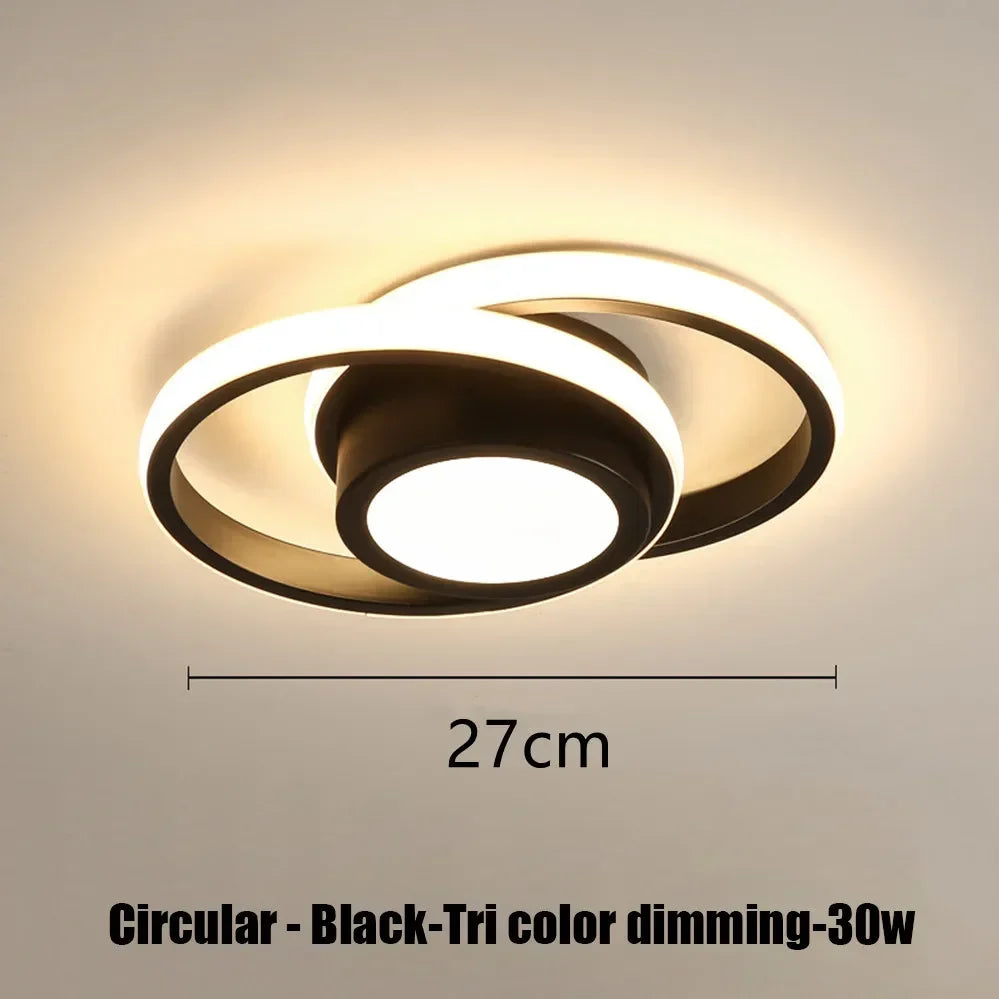 Modern LED Aisle Ceiling Lights Nodic Home Lighting Led Surface Mounted for Bedroom Living Room Corridor Light 3-color lighting
