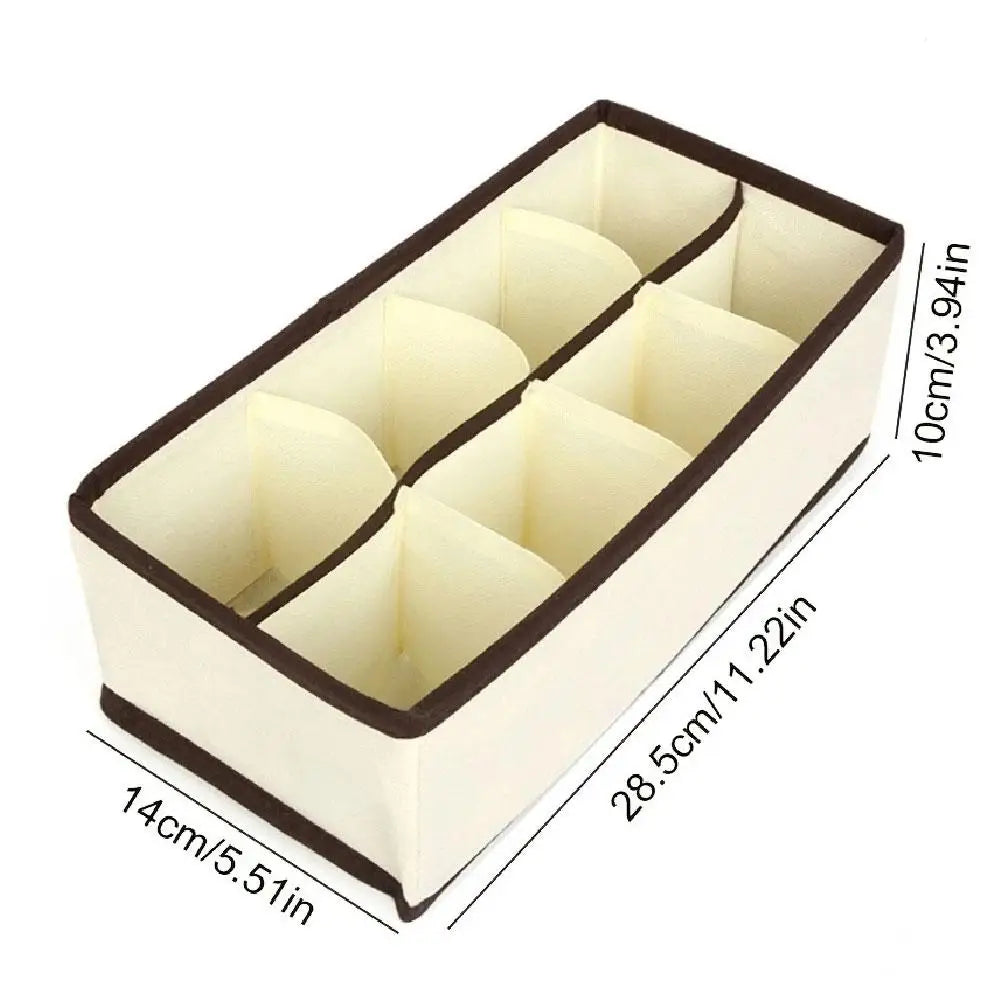 Organizer For Underwear Socks Bra Pants Foldable Closet Organizers Drawer Divider Scarf Storage Box Wardrobe Drawer Organizers
