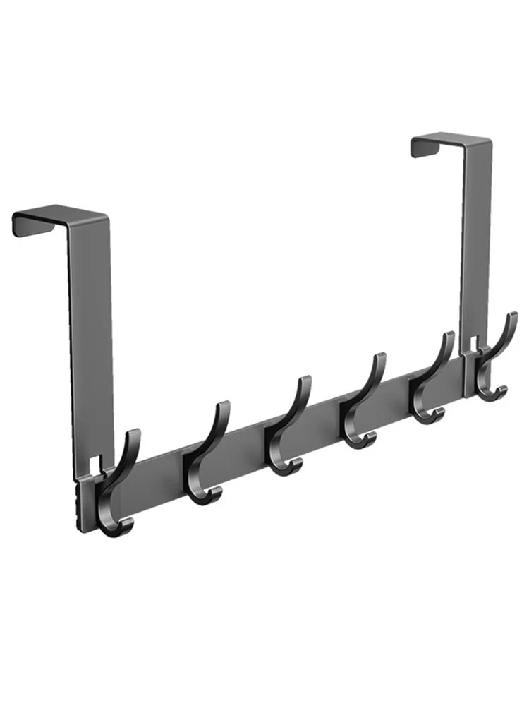 Hooks Over The Door Home Organizer Rack Clothes Coat Hat Towel Hanger Bathroom Accessories Holder Door Hang Quick Installation